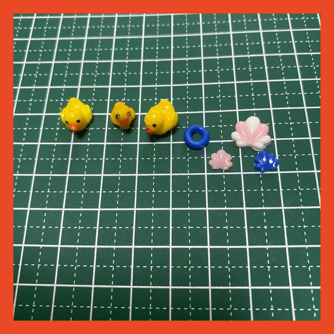 ネイルパーツ あひる うきわ あひるボート 3Dパーツ アヒルネイル ネイルパーツ 3D あひる アヒル アヒルボート 浮き輪 夏